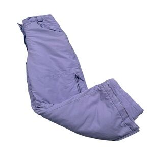 LL Bean Kids 14 Purple Snow Pants Nylon Fleece Lined Insulated‎ Thinsulate